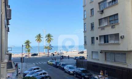 Quadríssima da Praia de Copacabana, Vista para a Praia de Copacabana, 120 m2, 2 suítes.