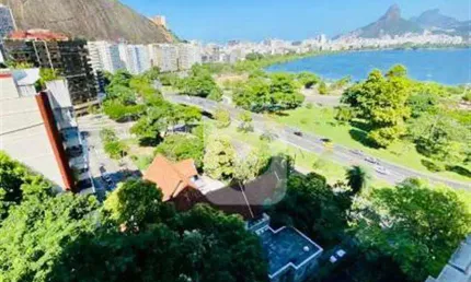 Apartamento na lagoa, 124 m², 4 quartos, vaga, vista lagoa e pedra da gávea.