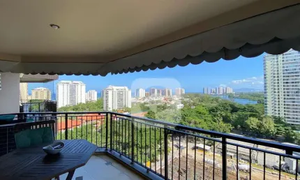 Apartamento de 1 quarto no parque das rosas com vista lagoa e mar