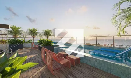 Apartamento com 2 dormitórios à venda por R$ 500.000,00 - Ponta de Campina - Cabedelo/PB