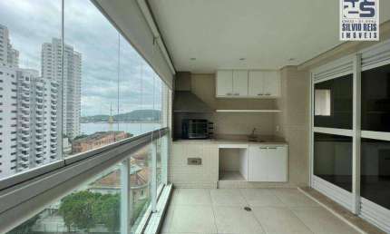 Apartamento com 3 dormitórios à venda, 186 m² por R$ 2.000.000,00 - Ponta da Praia - Santos/SP