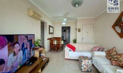 Apartamento com 3 dormitórios para alugar, 81 m² por R$ 6.000,02/mês - Gonzaga - Santos/SP