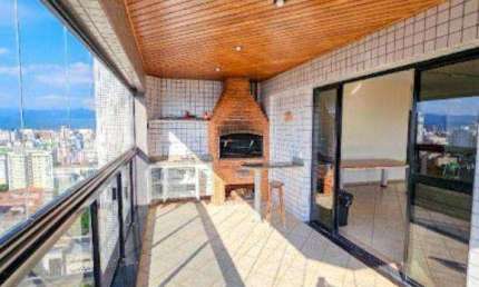 Apartamento com 3 dormitórios para alugar, 137 m² por R$ 6.800,02/mês - Aparecida - Santos/SP