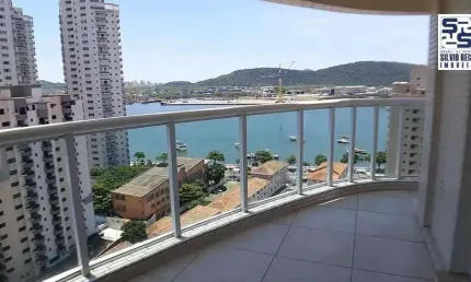 Apartamento com 3 dormitórios, 186 m² - venda por R$ 2.300.000,00 ou aluguel por R$ 15.000,00/mês - Ponta da Praia - Santos/SP