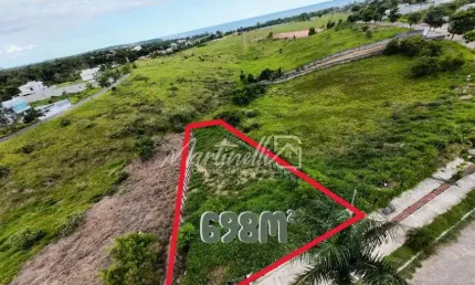 Lotem em praia grande, com vista eterna para o mar, lote com 698M²