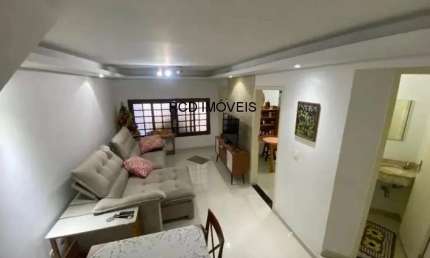 Sobrado à venda no Jardim Bonfiglioli, 2 quartos, 2 banheiros, quintal com churrasqueira, 2 vagas, 81m².