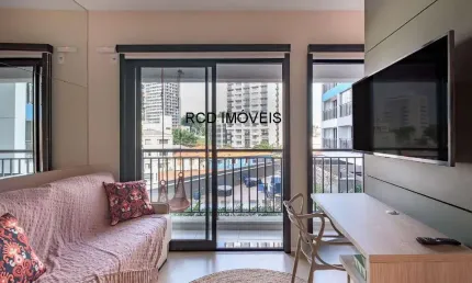 Apartamento FLAT 32m² Para Moradia ou Investimento com Porteira Fechada, mobília e eletrodomésticos Butantã