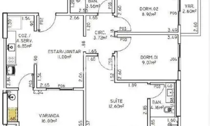 Apartamento com 3 quartos à venda no Encruzilhada, Santos 