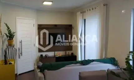 Vista ao mar 3 quartos, escritório sacadas 1 vaga demarcada - Pompéia - Santos