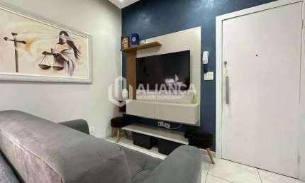 Apartamento com 1 quarto à venda na Avenida Presidente Wilson, José Menino, Santos