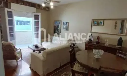 Apartamento de 2 dormitórios no Gonzaga Prédio de frente