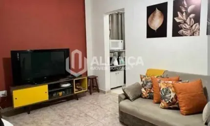 Apartamento com 1 quarto à venda na Rua Jorge Tibiriçá, Gonzaga, Santos