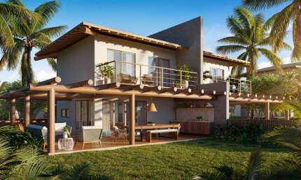 Casa 3/4 sendo 2 suites com garden e 2 vagas - Alto da Enseada Praia do Forte