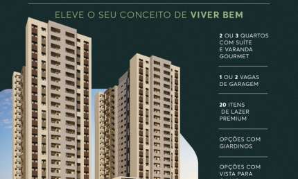 Lançamento Sensia Patamares - Apartamento 3/4 suíte e 2 vaga
