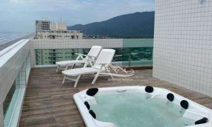 Cobertura com 4 dormitórios à venda, 240 m² por R$ 1.100.000 - Balneário Flórida - Praia Grande/SP
