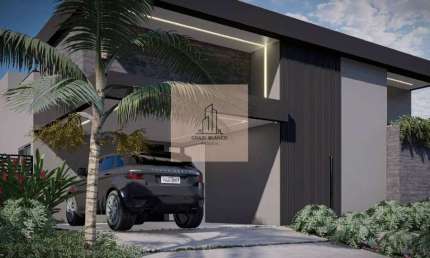 Casa no Alphaville 4, com 4 suítes, projetada pelo arquiteto Rafael Aquino.