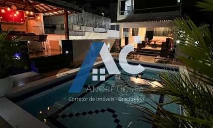 Aluguel de Surpreendente Casa Duplex MOBILIADA em Piatã com 4/4, piscina e área gourmet