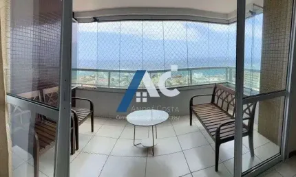 Aluguel Apartamento com 2 Quartos e 3 banheiros, 88 m² Nascente e vista mar Pituba