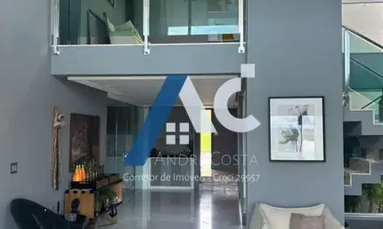 Casa Alto Padrão Alphaville 2, com 4 Quartos e 3 suítes - 424 m² - Semi mobiliada - por R$ 4.400.000,00