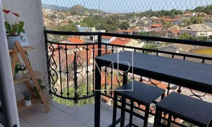 Apartamento com 2 dormitórios seno 01 suíte para alugar, 75 m² por r$ 4.526/mês - jardim paulista - atibaia/sp
