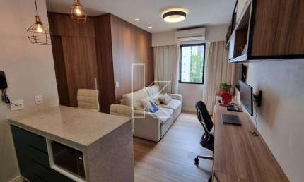 Flat com 1 quarto à venda na Avenida Macuco, 595, Moema, São Paulo por R$ 546.000
