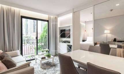 Apartamento com 1 quarto à venda na Rua Bandeira Paulista, 789, Itaim Bibi, São Paulo por R$ 888.000