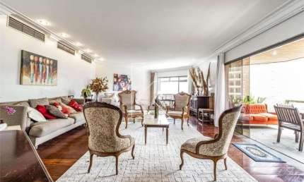 Apartamento com 4 quartos para alugar na Alameda Jauaperi, 290, Moema, São Paulo por R$ 31.000