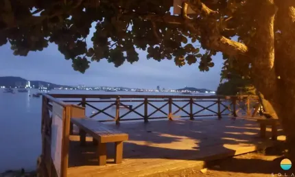 Oportunidade única: Terreno com 1.825m² de frente mar com vista deslumbrante do pôr do sol na Praia do Cascalho em Penha – SC. Ref. 283