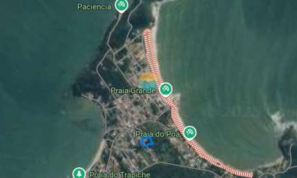 Terreno de 402,85m² à venda na região da Praia Grande em Penha/SC. Ref.497