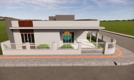 Geminado de esquina com 93m² com varanda 3 Dormitórios na Armação em Penha / SC. Ref. 492