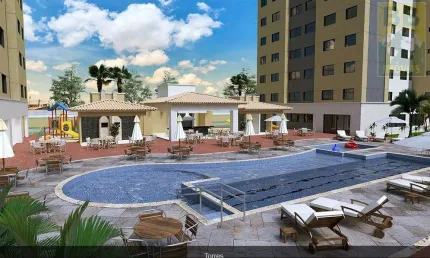 Apartamento para Venda em Parnamirim, Rosa dos Ventos, 3 dormitórios, 1 suíte, 2 banheiros, 1 vaga
