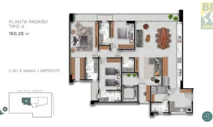 Apartamento para Venda em Natal, Tirol, 4 dormitórios, 4 suítes, 5 banheiros, 2 vagas