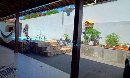 Casa com 3 dormitórios à venda, com quintal e piscina 135 m² - Araçás - Vila Velha/ES