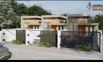 Lançamento de Casa residencial para Venda no Sim, Feira de Santana, 3 quartos, 1 suíte, 2 salas, 2 banheiros, 2 vagas 82m² área total.