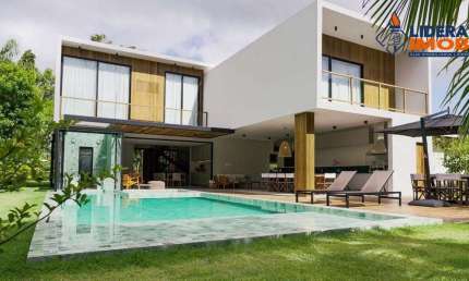 Casa residencial para Venda em condomínio fechado em Itacimirim (monte Gordo), Camaçari, 5 quartos, 2 salas, 5 banheiros, 4 vagas 558,14 m² área const