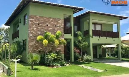 Casa na Praia do Forte, Alto Padrão, Mobiliada, para Venda, 6 Suítes, Área Gourmet, Condomínio Ilha dos Pássaros.