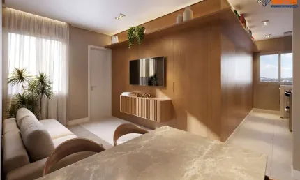 Apartamento residencial para Venda com garden em condomínio fechado, Papagaio, Feira de Santana, 2 quartos, 1 sala, 1 banheiro, 1 vaga, 36,30 m² área