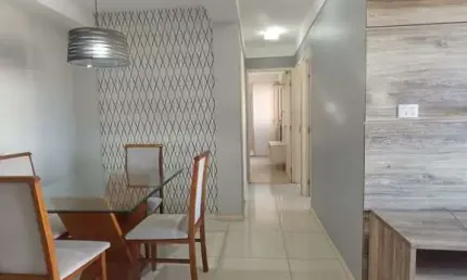 Apartamento residencial para Locação em condomínio fechado, Muchila, Feira de Santana, semi mobiliado 3 quartos sendo 1 suíte, 1 sala, 2 banheiros, 1