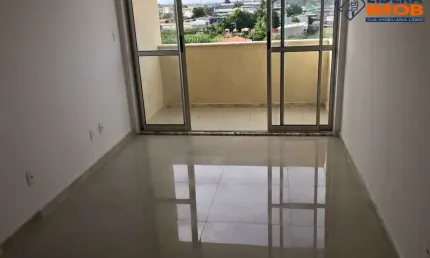 Apartamento residencial para locação em condominio fechado, centro, lauro de freitas, 2 quartos, 1 sala, 1 banheiro, 1 vaga 57 m² área total