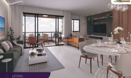 Apartamento na Santa Mônica, 3 Suítes, Garagem Coberta, Andar Alto, no Condomínio Dolce Santa Mônica, em Feira de Santana