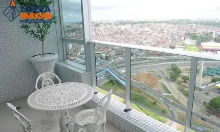 Apartamento no Caminho das Árvores, 2 Suítes, Armários Planejados, Jacuzzi, para Venda, no Mundo Plaza, em Salvador, Área105 m²