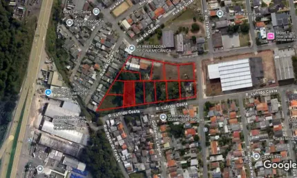 Terreno à venda na Rua Lufrido Costa, 540, Pinheirinho, Curitiba
