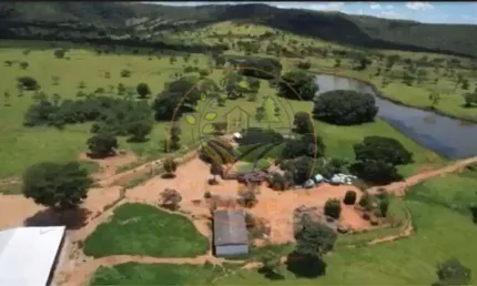Excelente fazenda para gado na região de vila propício- go  fa00297