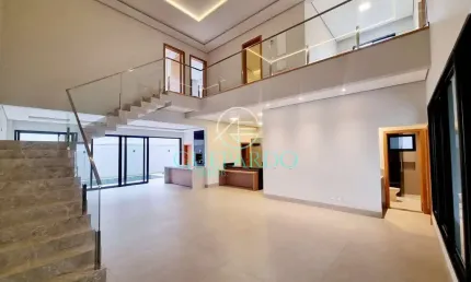 Sobrado à venda  recém construído com 4 suites, area gourmet, piscina. Condomínio Royal Forest, Lon