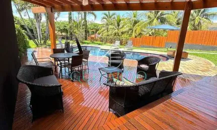 Chácara à venda, condomínio porto das águas, porecatu, pr - 4 quartos sendo 2 suíte - piscina aquec