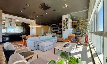 Cobertura / penthouse à venda, gleba palhano, londrina, pr - parcguell - 3 suites - piscina - 4 gar