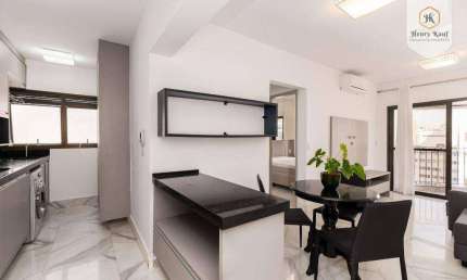 Apartamento com 1 dormitório e 1 vaga para alugar, 42 m² por R$ 7.152/mês - Itaim Bibi - São Paulo/SP