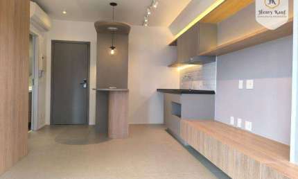 Apartamento com 1 dormitório para alugar, 41 m² por R$ 5.473,05/mês - Klabin - São Paulo/SP