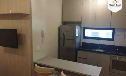 Apartamento com 1 dormitório para alugar, 28 m² por R$ 3.950,00/mês - Cidade Jardim - São Paulo/SP