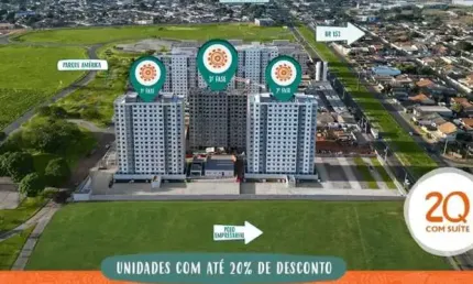 Apartamento com 2 quartos à venda na alto 3, 1, parque santa cecília, aparecida de goiânia por r$ 337.000